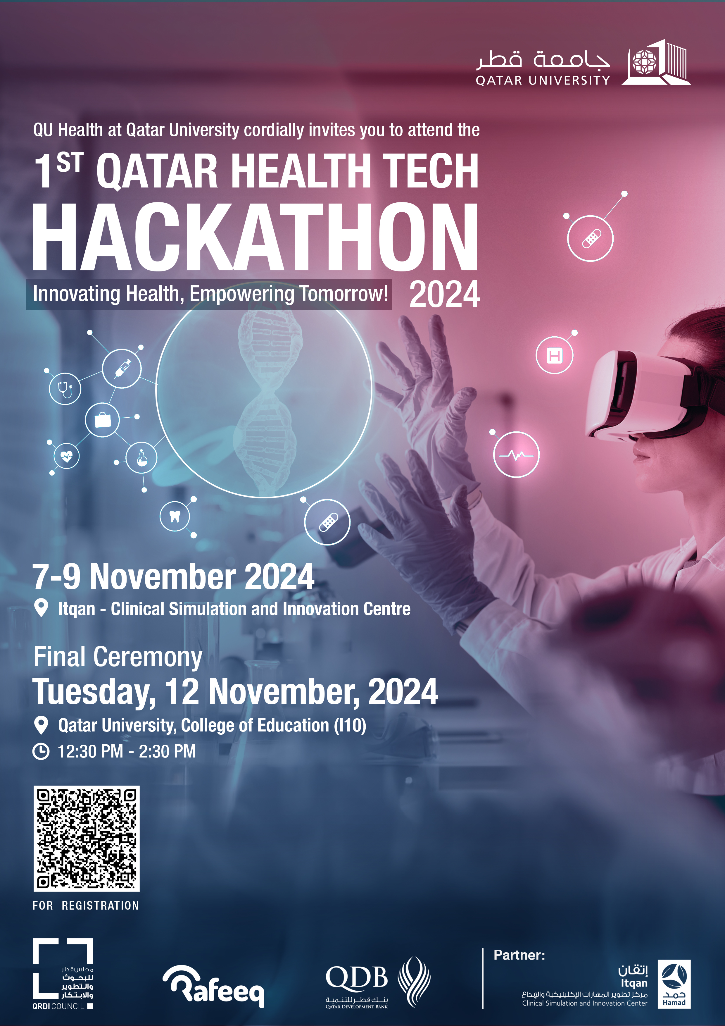 Health Tech Hackathon Poster